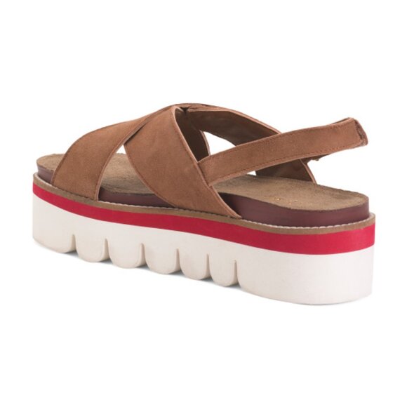 new DIBA TRUE Suede Razzle Dazz Sandals 257 3M1 - Picture 3 of 5